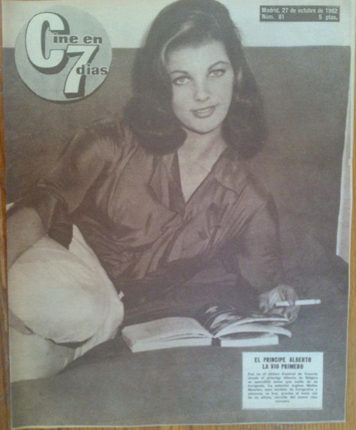 CINE EN 7 DIAS magazine side cover Issue 81 27 October 1962