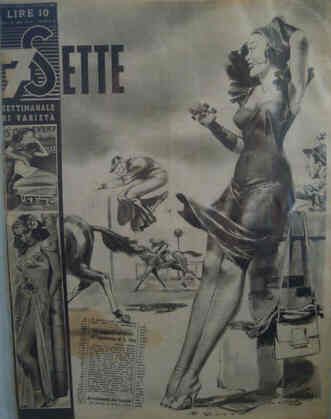 7-SETTE magazine side cover Issue 43 27 October 1946