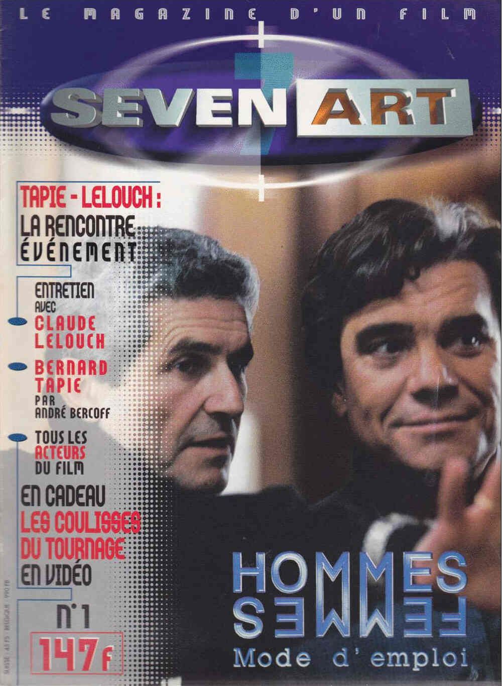 SEVEN ART magazine side cover Issue 1 June 1997