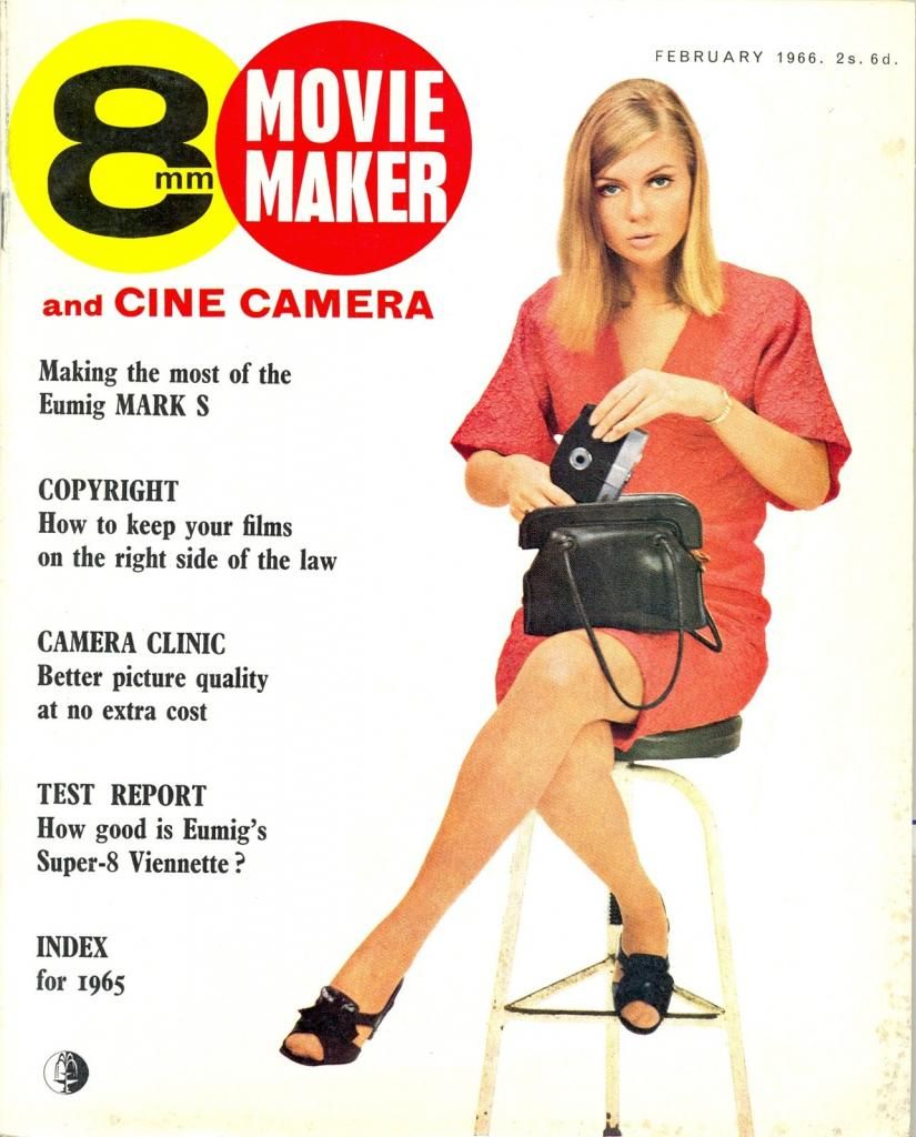 8mm MOVIE MAKER magazine side cover February 1966