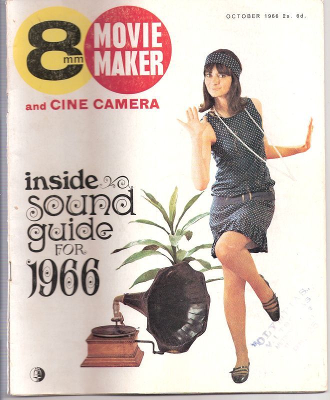 8mm MOVIE MAKER magazine side cover  Vol 9 # 10 October 1966