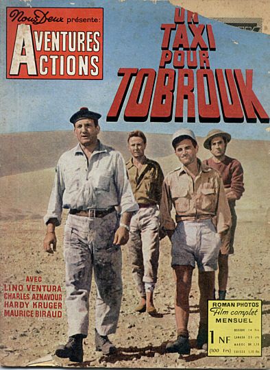 AVENTURES ACTIONS magazine side cover Issue 3 January 1962