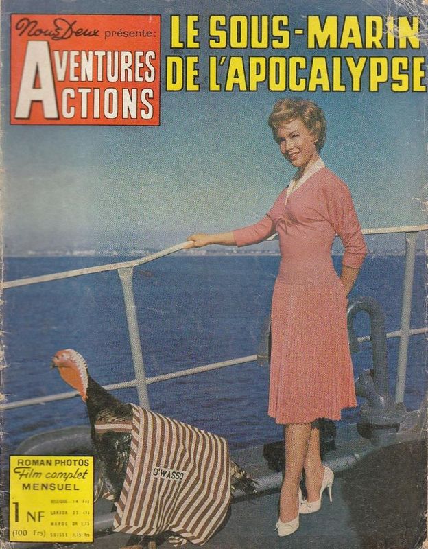 AVENTURES ACTIONS magazine side cover Issue 10 August 1962