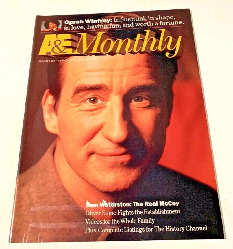 ARTS AND ENTERTAINMENT magazine side cover  August 1995