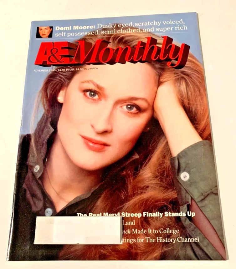 ARTS AND ENTERTAINMENT magazine side cover  November 1995