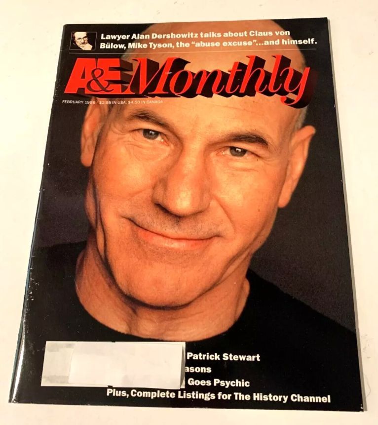 ARTS AND ENTERTAINMENT magazine side cover  February 1996