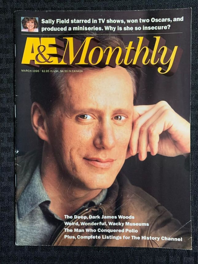 ARTS AND ENTERTAINMENT magazine side cover  March 1996