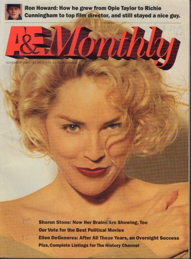 ARTS AND ENTERTAINMENT magazine side cover  November 1996