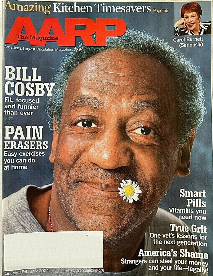 AARP magazine side cover  January/February 2004
