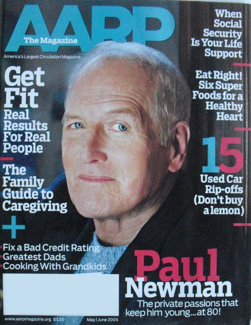 AARP magazine side cover  May/June 2005