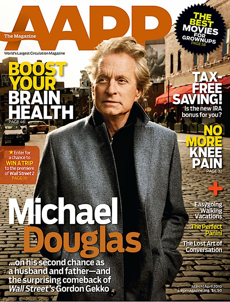 AARP magazine side cover  March/April 2010
