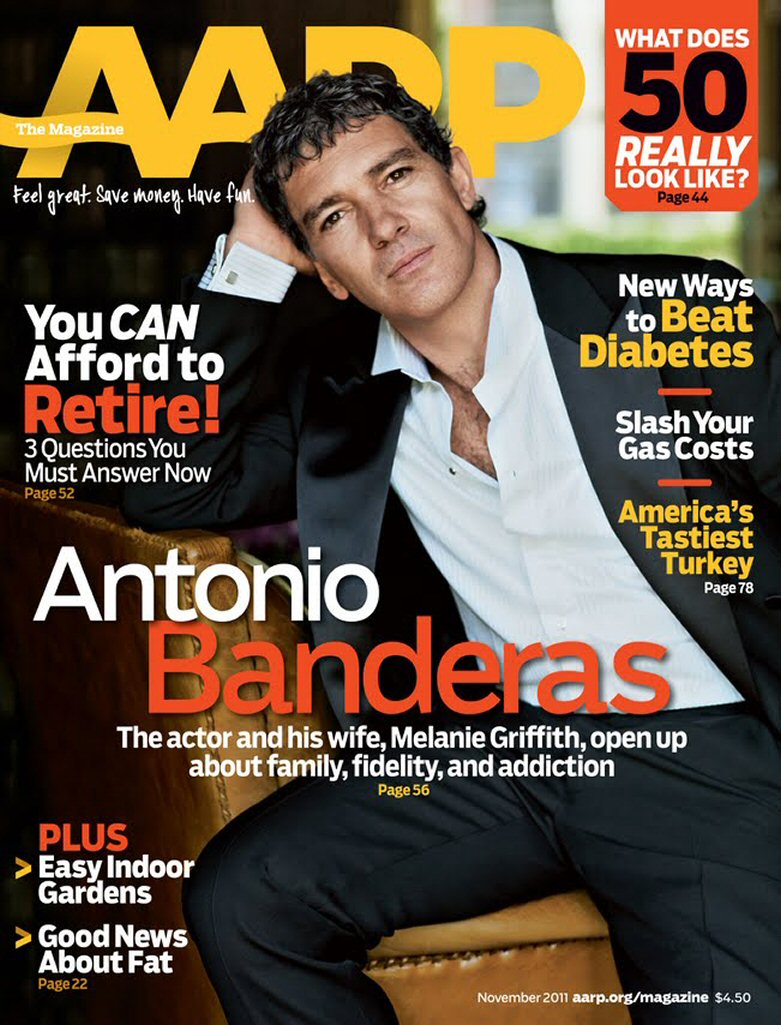AARP magazine side cover  November 2011