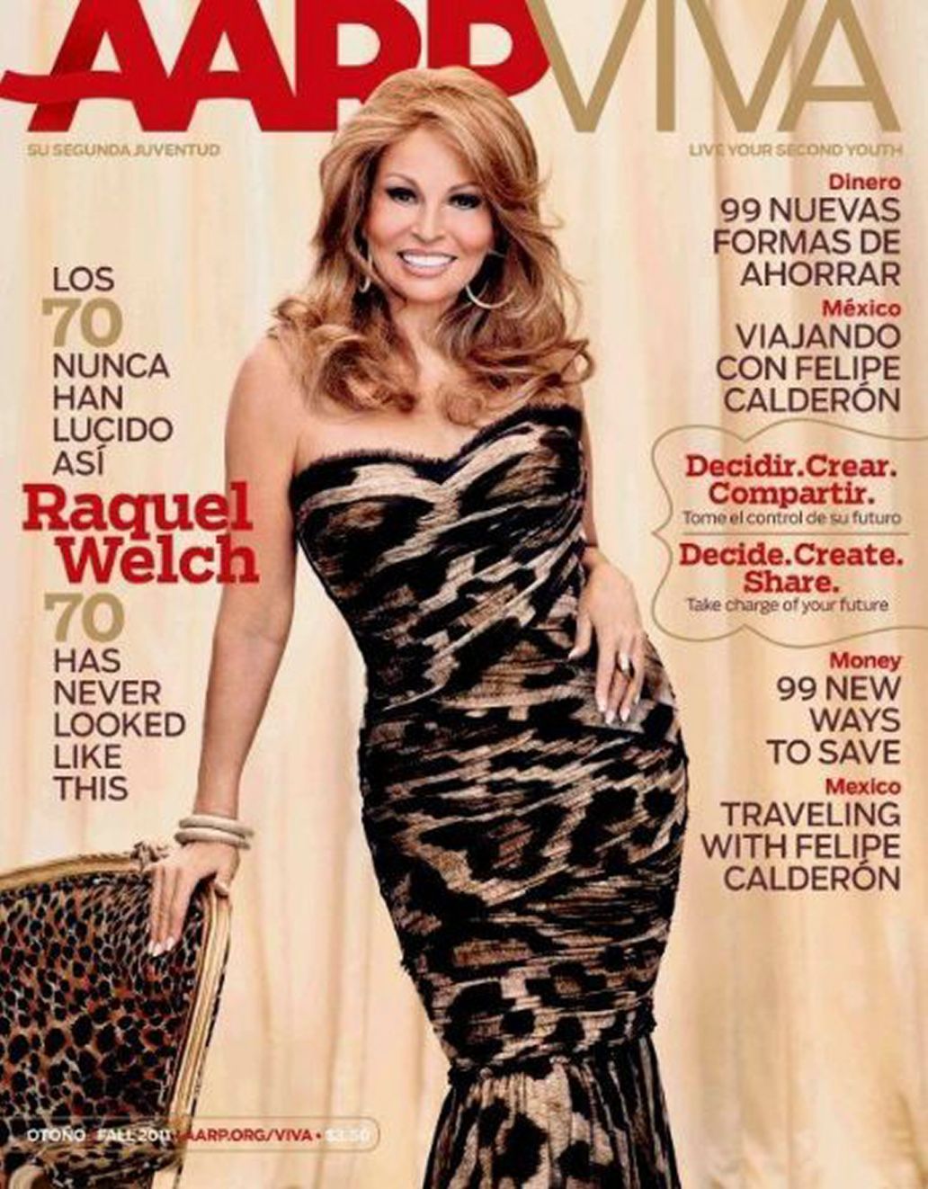 AARP magazine side cover Fall 2011