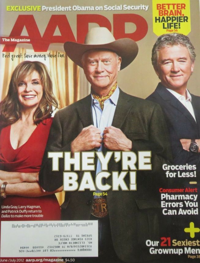 AARP magazine side cover  June/July 2012