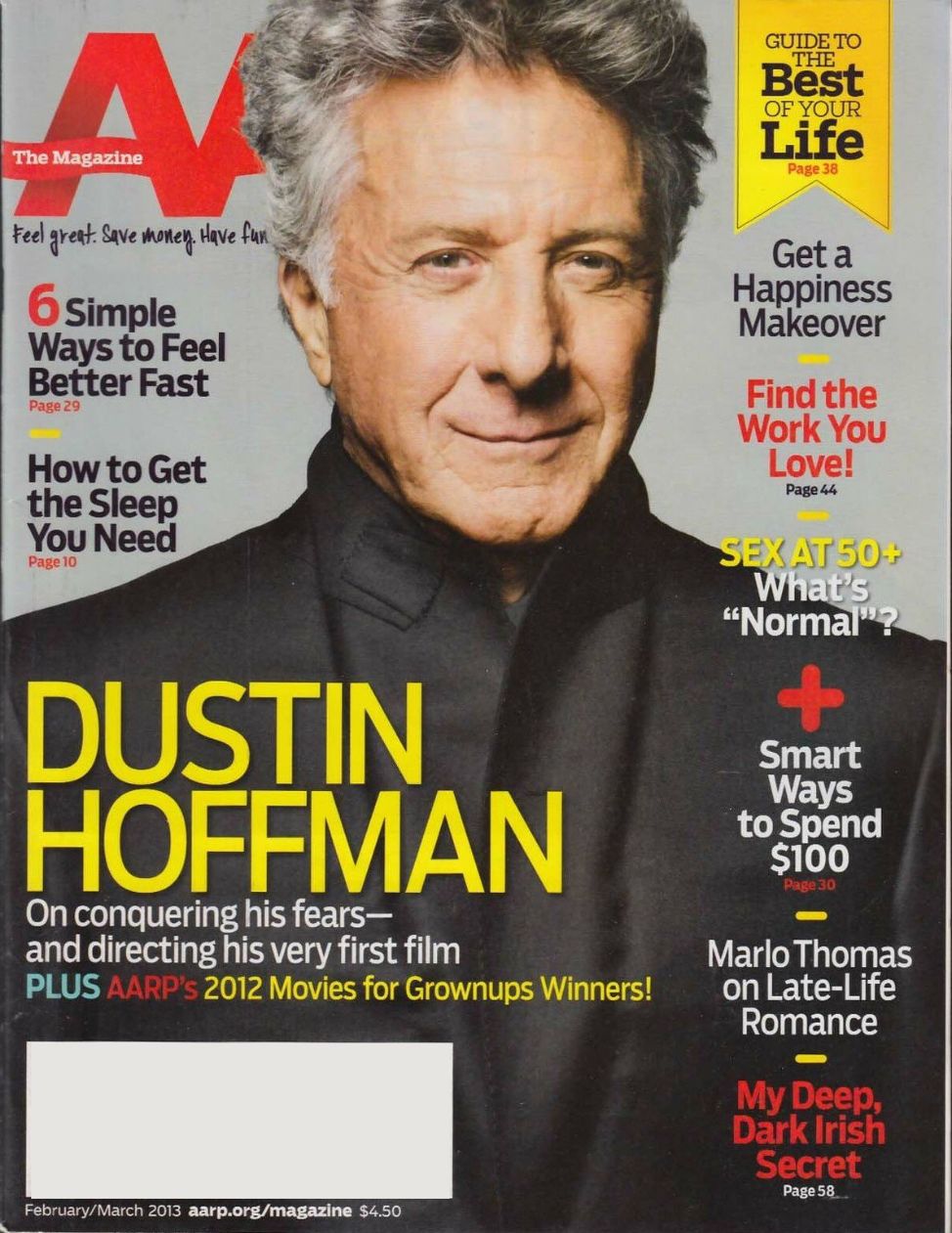 AARP magazine side cover  February/March 2013