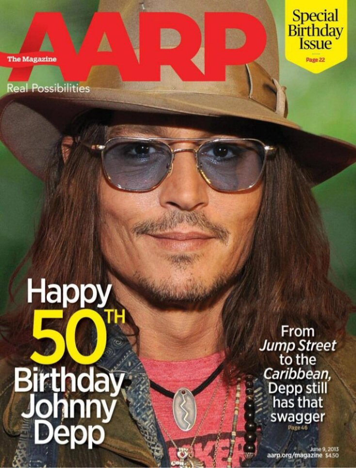 AARP magazine side cover 9 June 2013