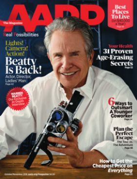AARP magazine side cover  October/November 2016