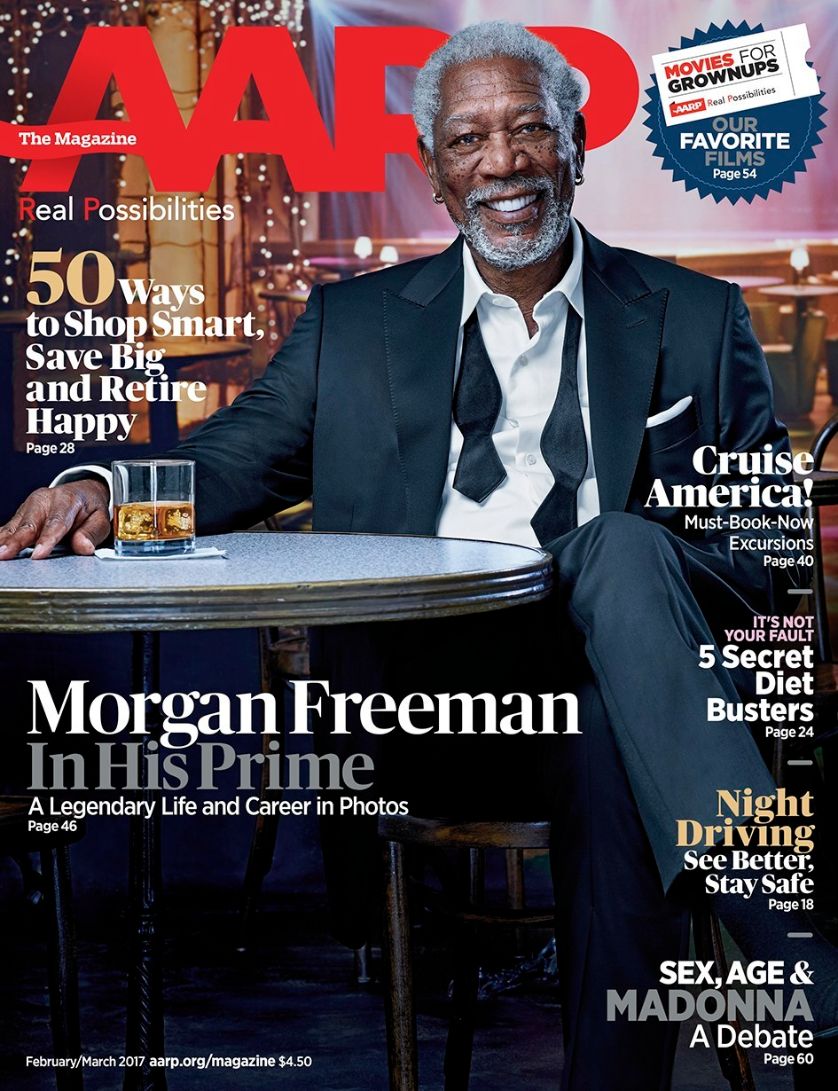 AARP magazine side cover  February/March 2017