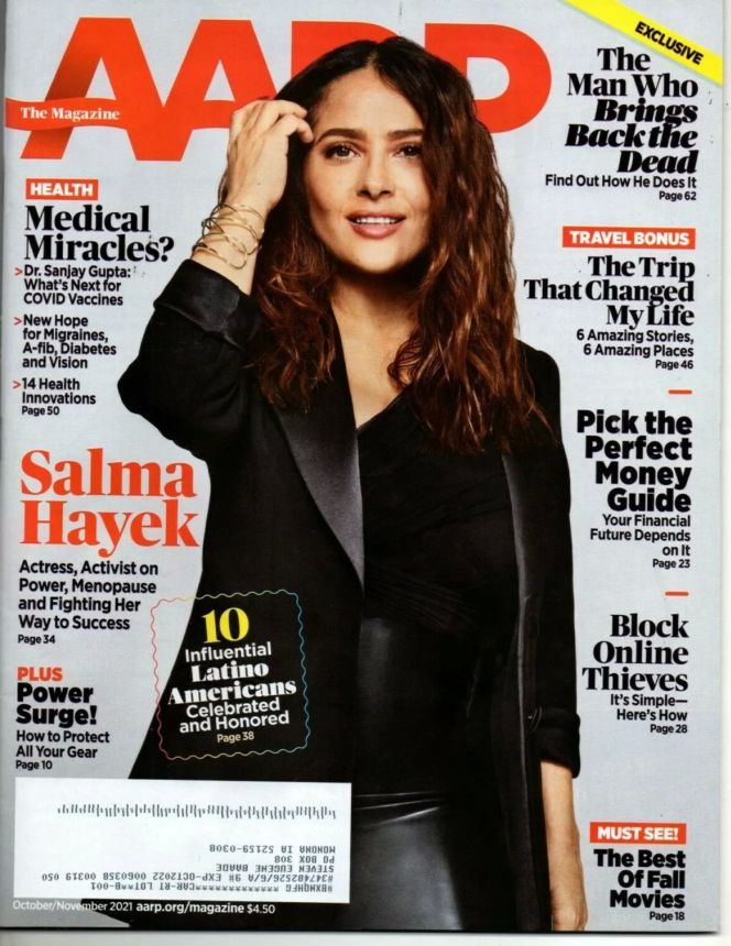 AARP magazine side cover  October/November 2021
