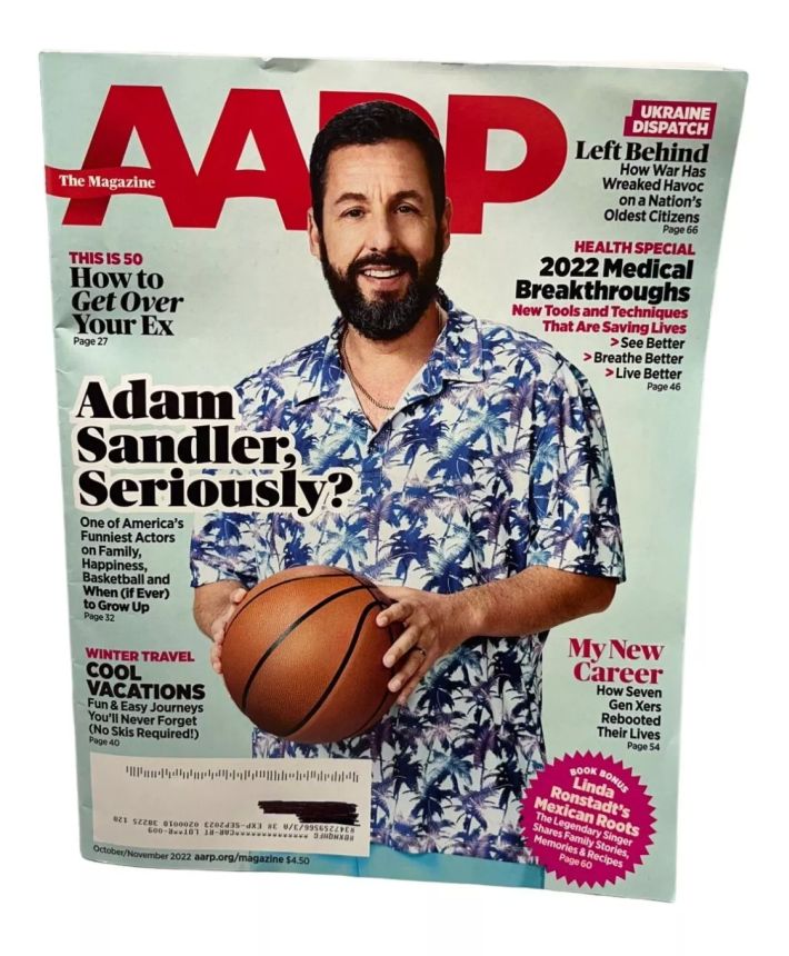 AARP magazine side cover  October/November 2022