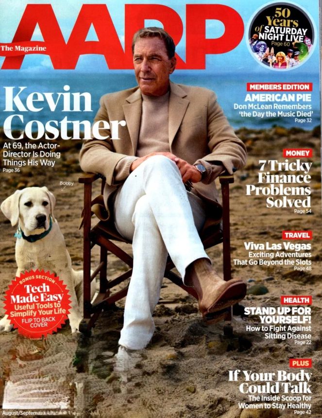 AARP magazine side cover  August/September 2024