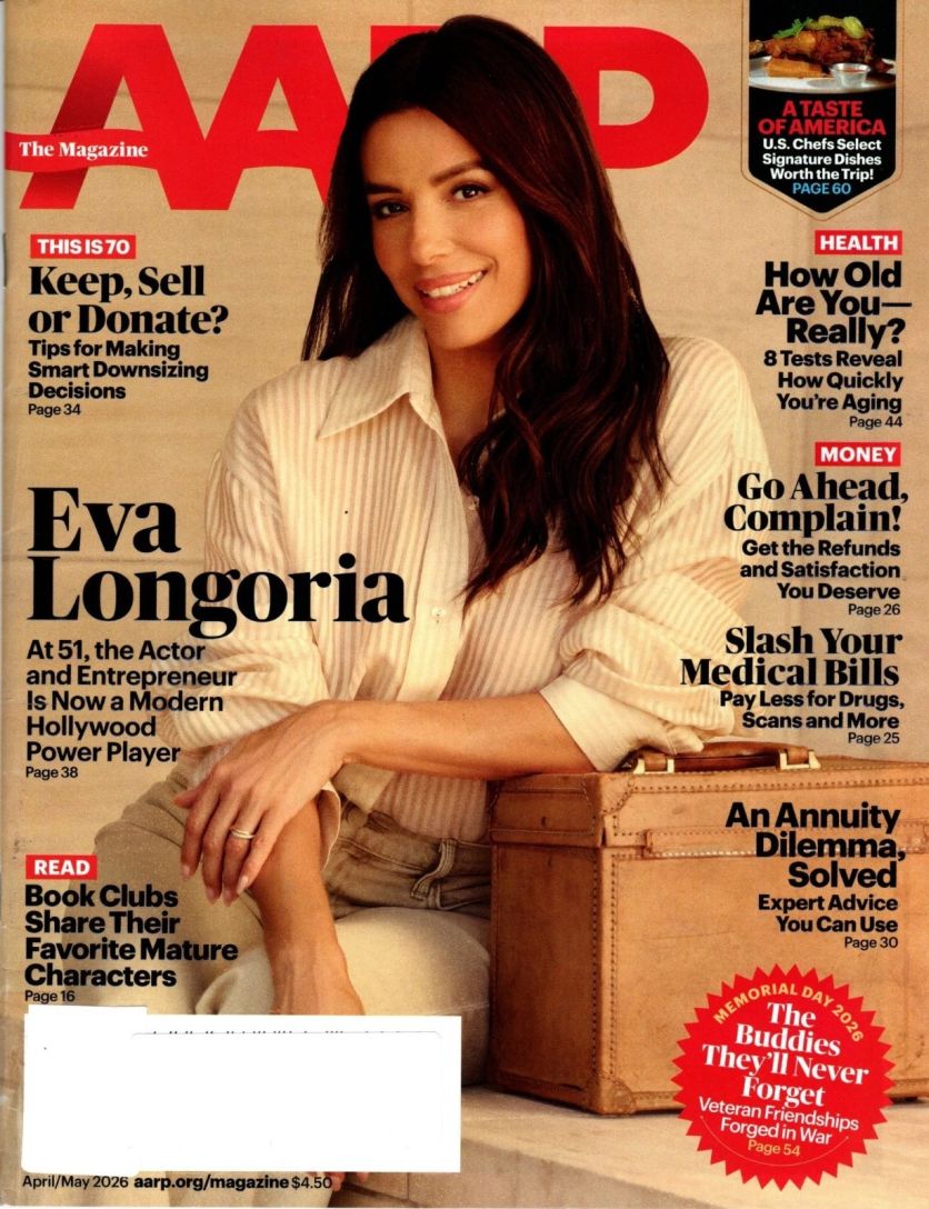 AARP magazine cover  April/May 2026