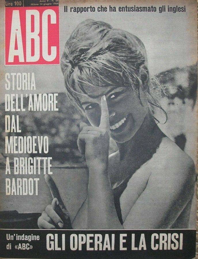 ABC (Italy) magazine side cover Issue 24 14 June 1964