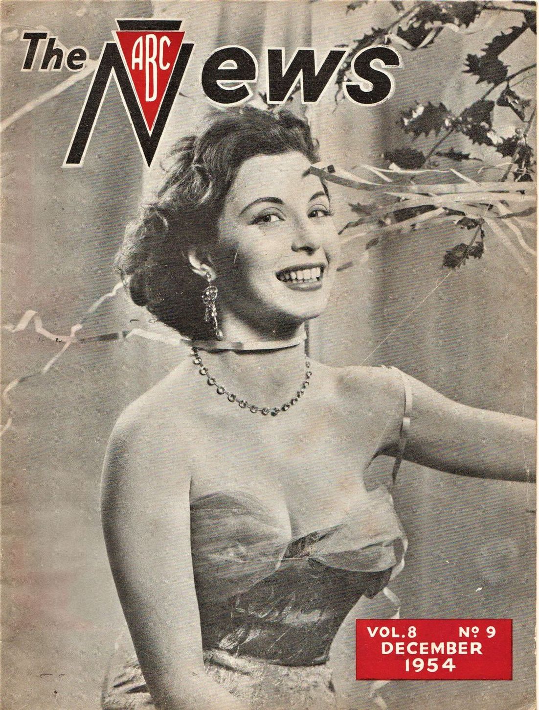 ABC NEWS magazine side cover  Vol 8 No  9  December 1954