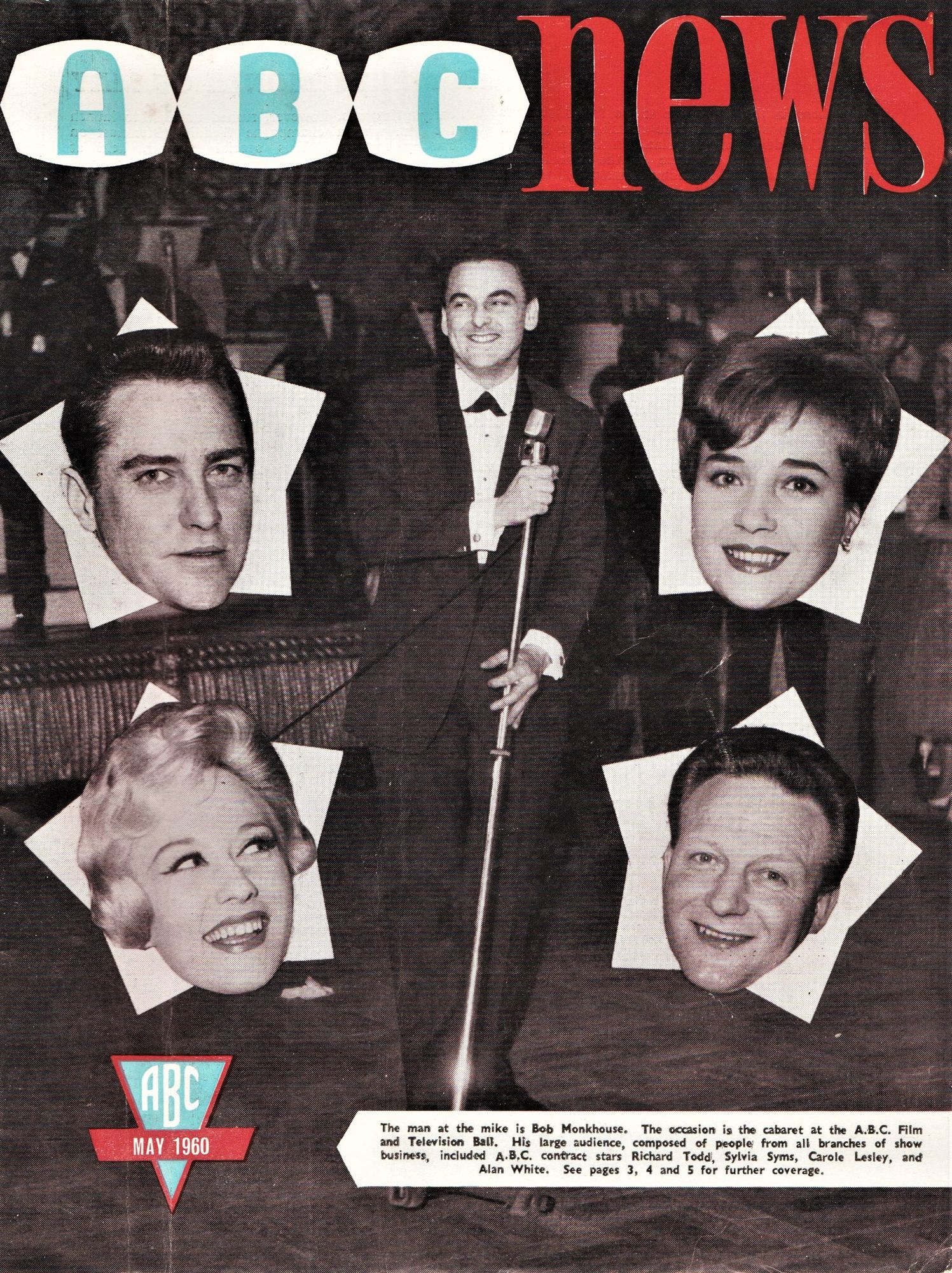 ABC NEWS magazine side cover  Vol 14 No  2  May 1960