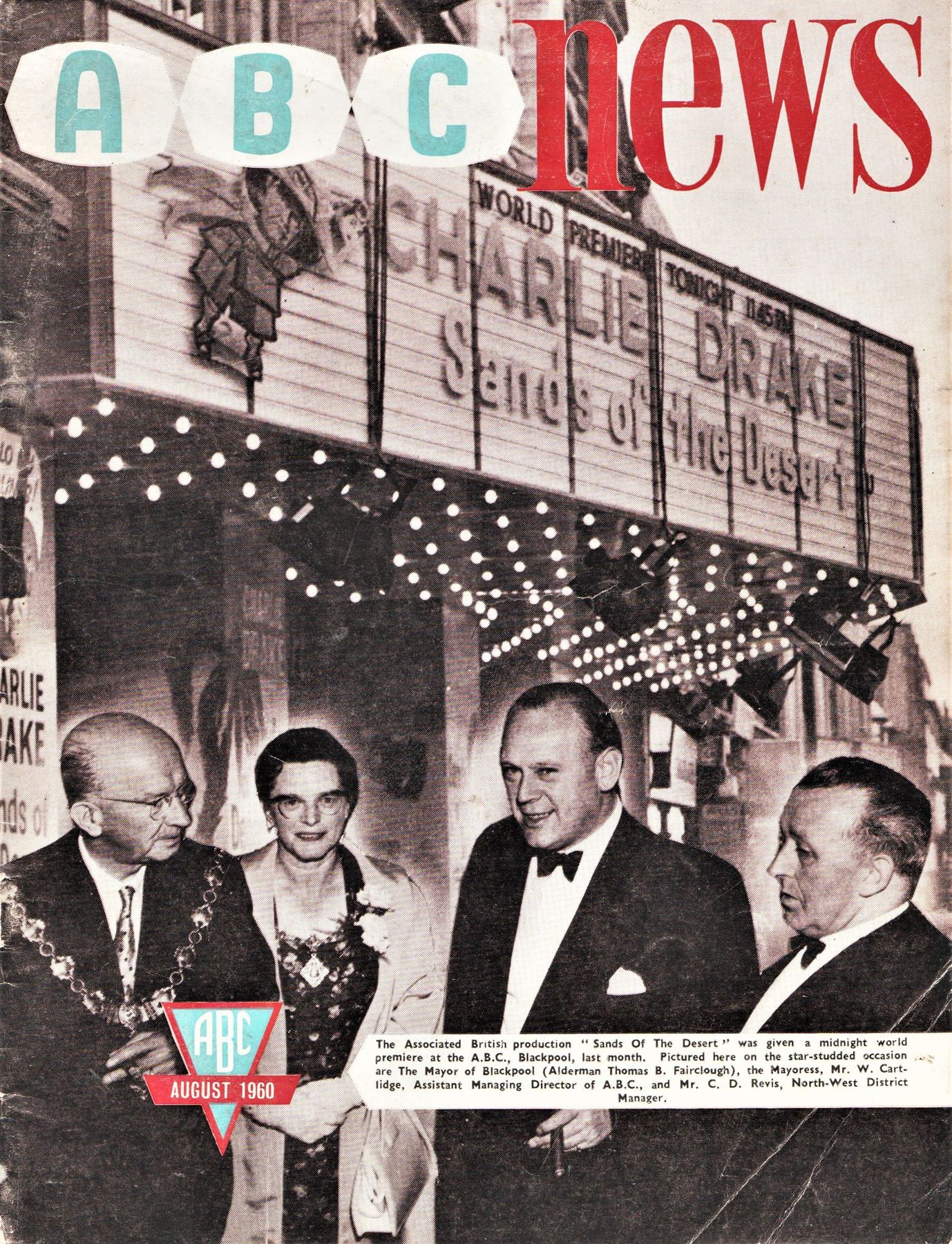 ABC NEWS magazine side cover  Vol 14 No  5  August 1960