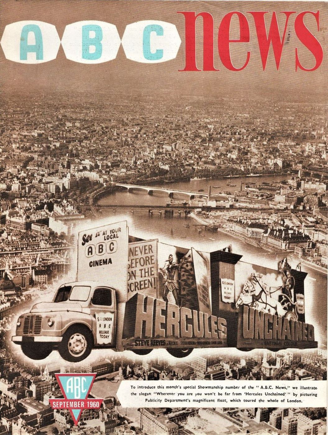 ABC NEWS magazine side cover  September 1960