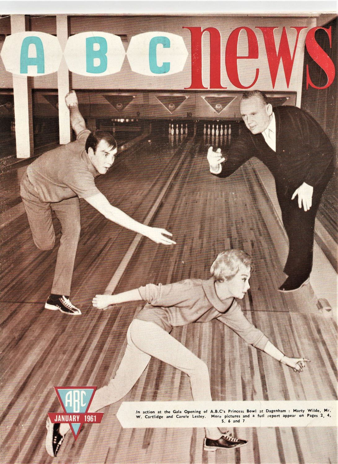 ABC NEWS magazine side cover  January 1961