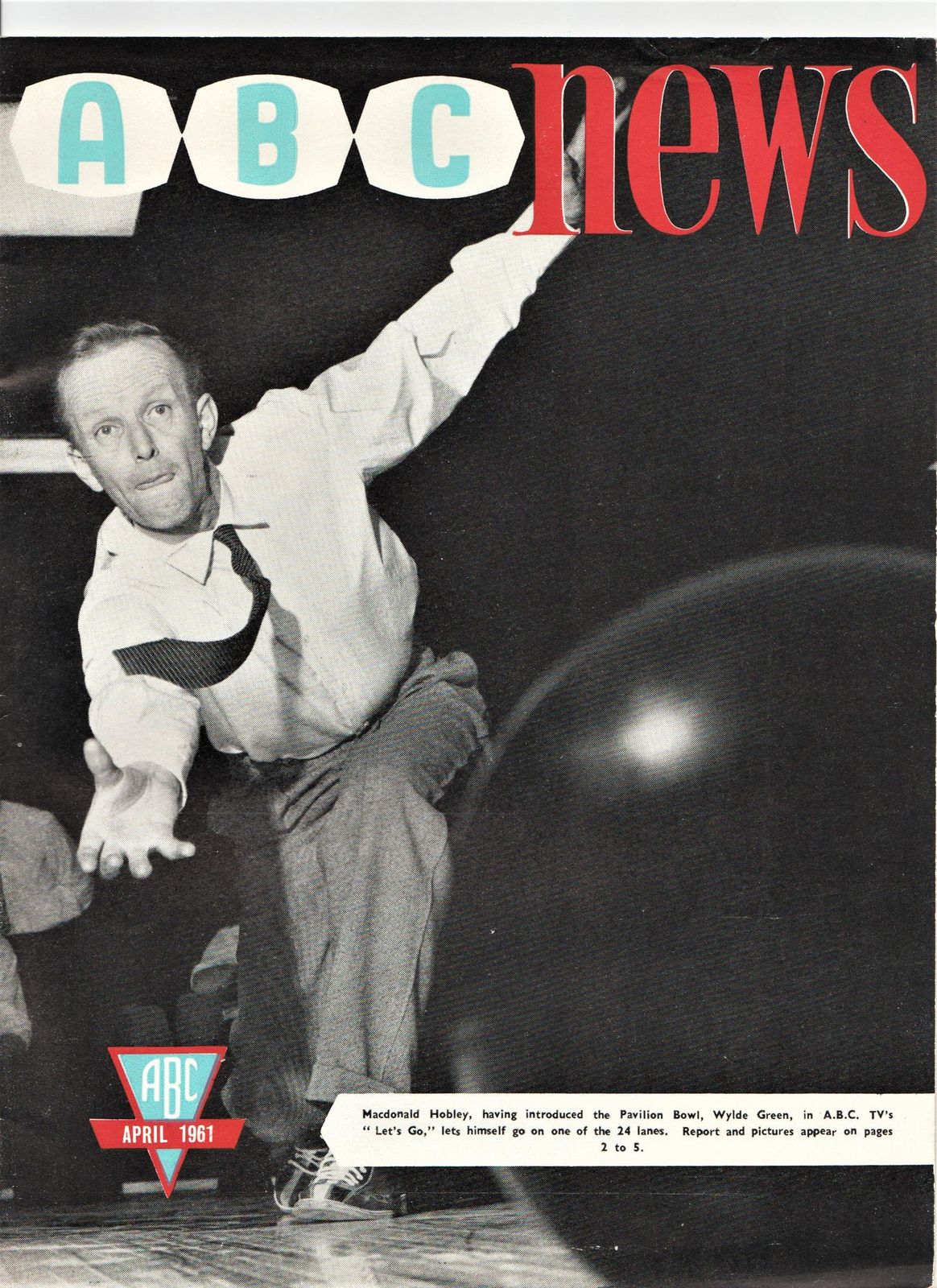ABC NEWS magazine side cover  April 1961