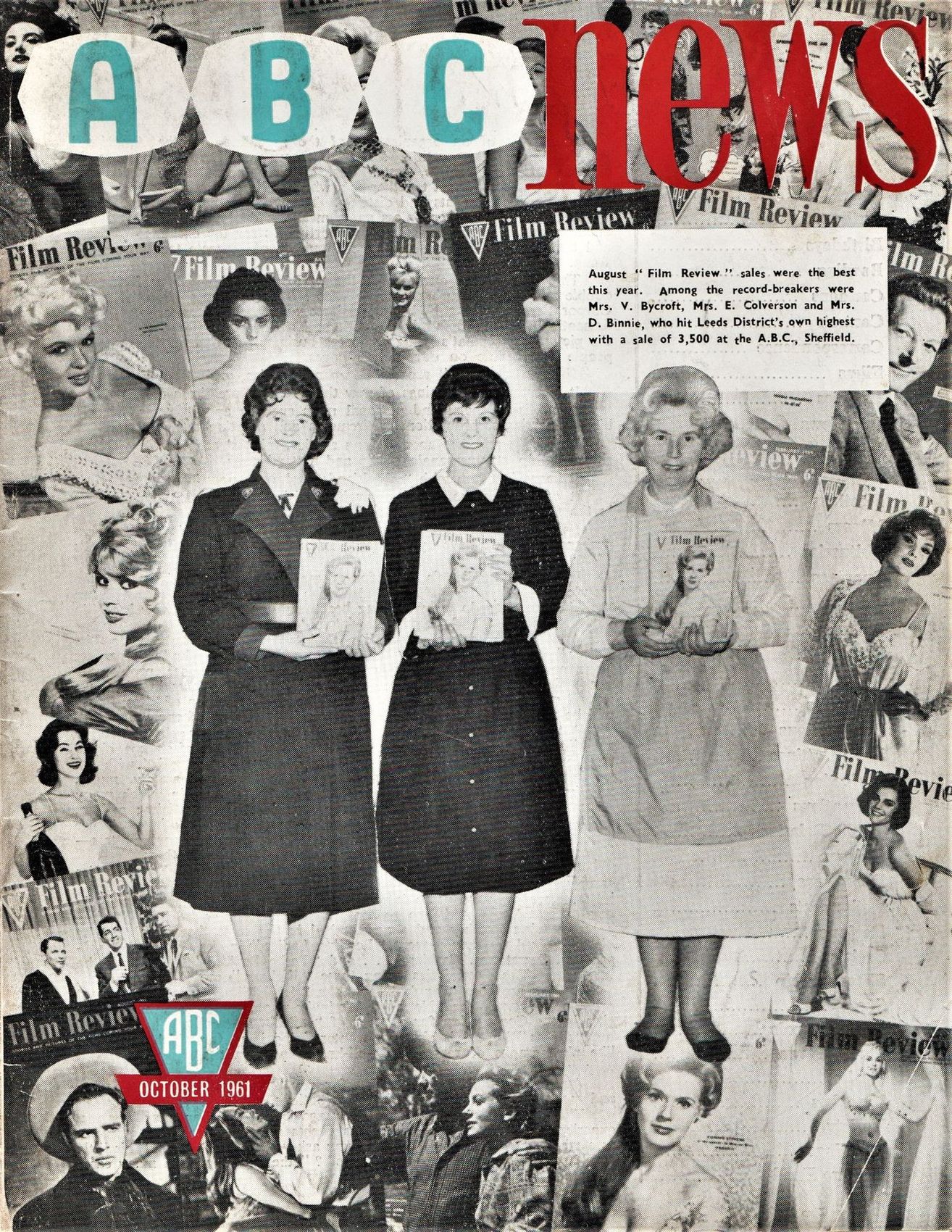 ABC NEWS magazine side cover  Vol 15 No  7  October 1961