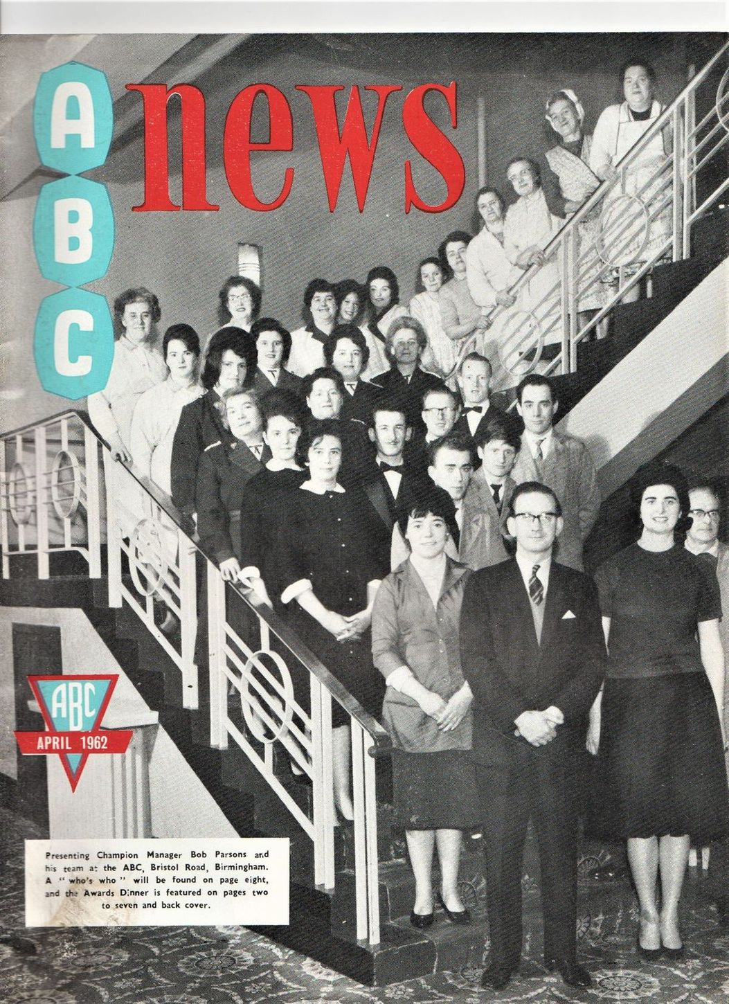 ABC NEWS magazine side cover  Vol 16 # 1  April 1962