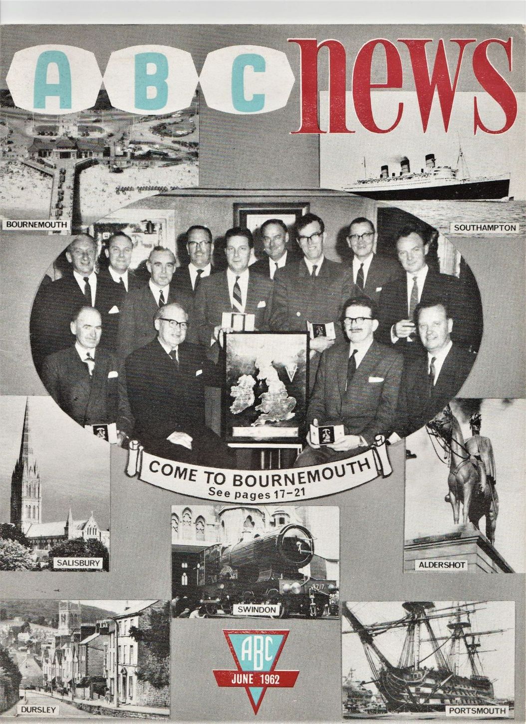 ABC NEWS magazine side cover  Vol 16 # 3  June 1962
