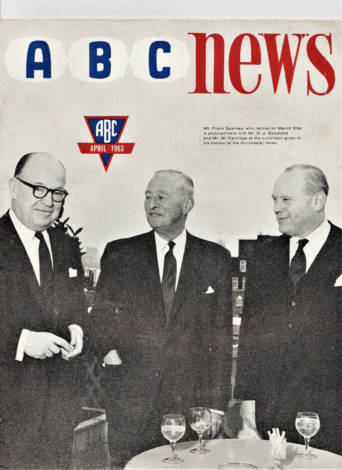 ABC NEWS magazine side cover  April 1963