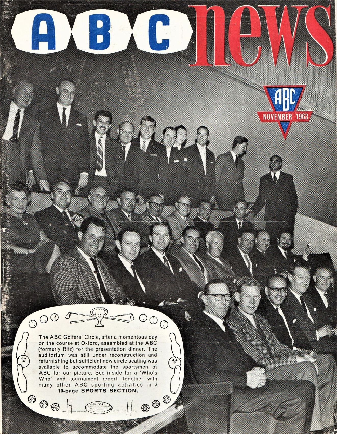 ABC NEWS magazine side cover  Vol 17 No  8  November 1963