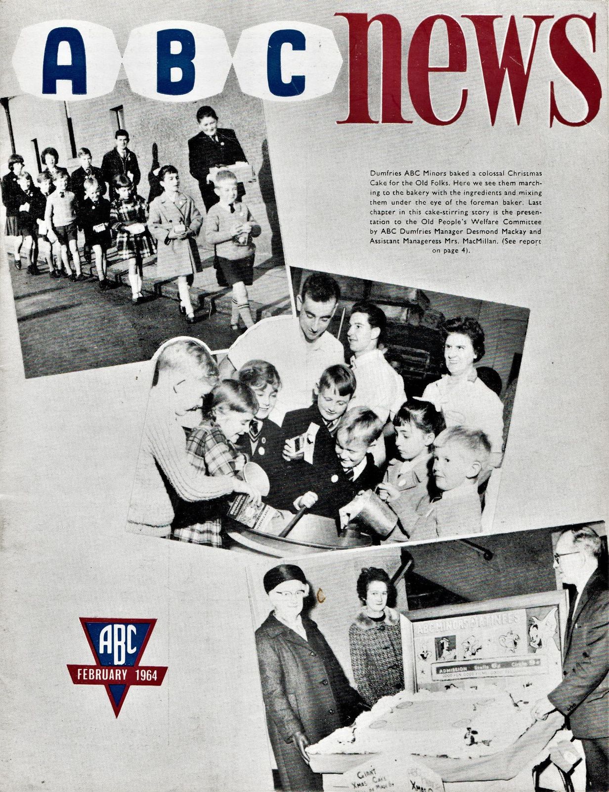 ABC NEWS magazine side cover  Vol 17 No  11  February 1964
