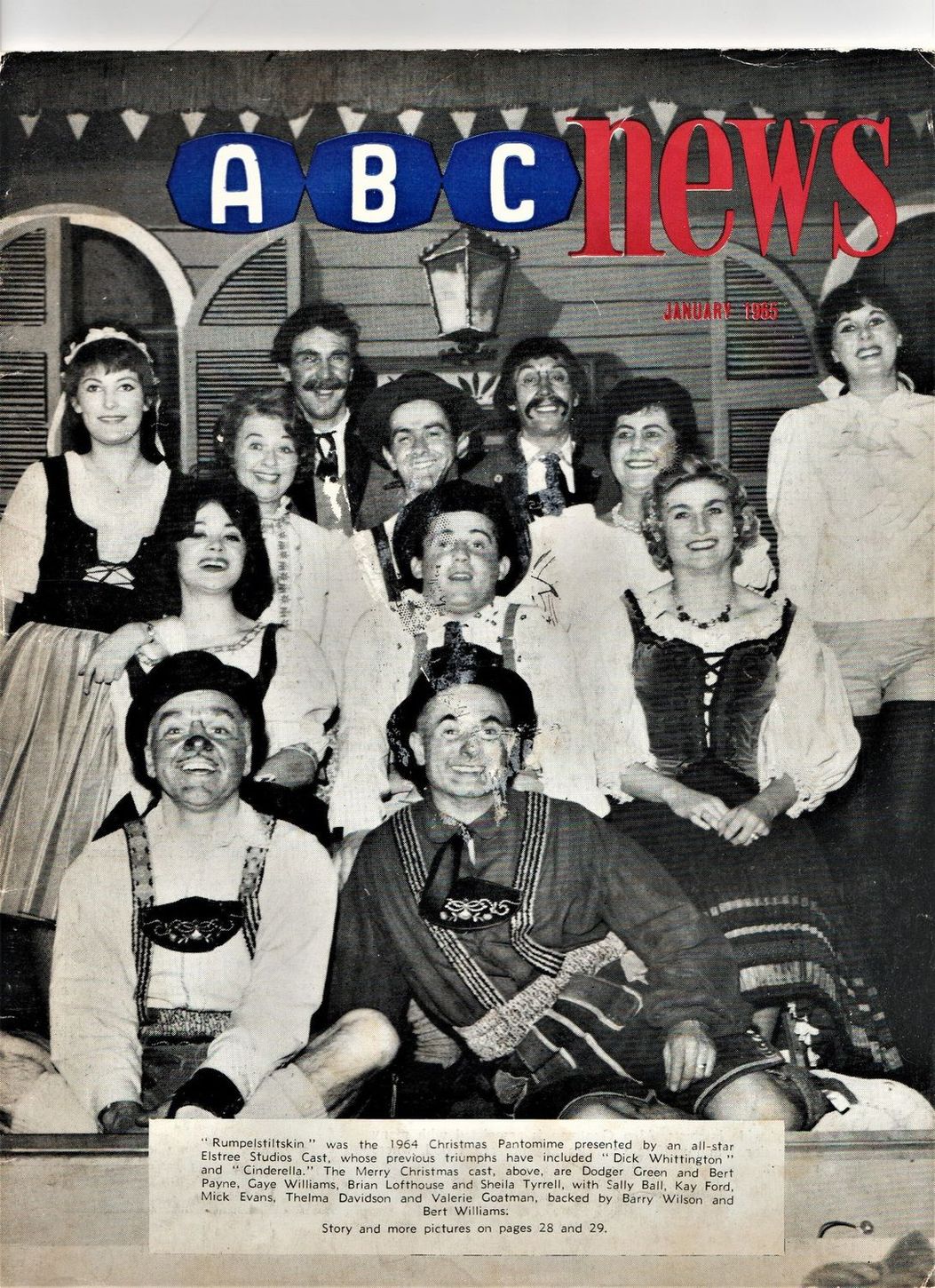 ABC NEWS magazine side cover  January 1965