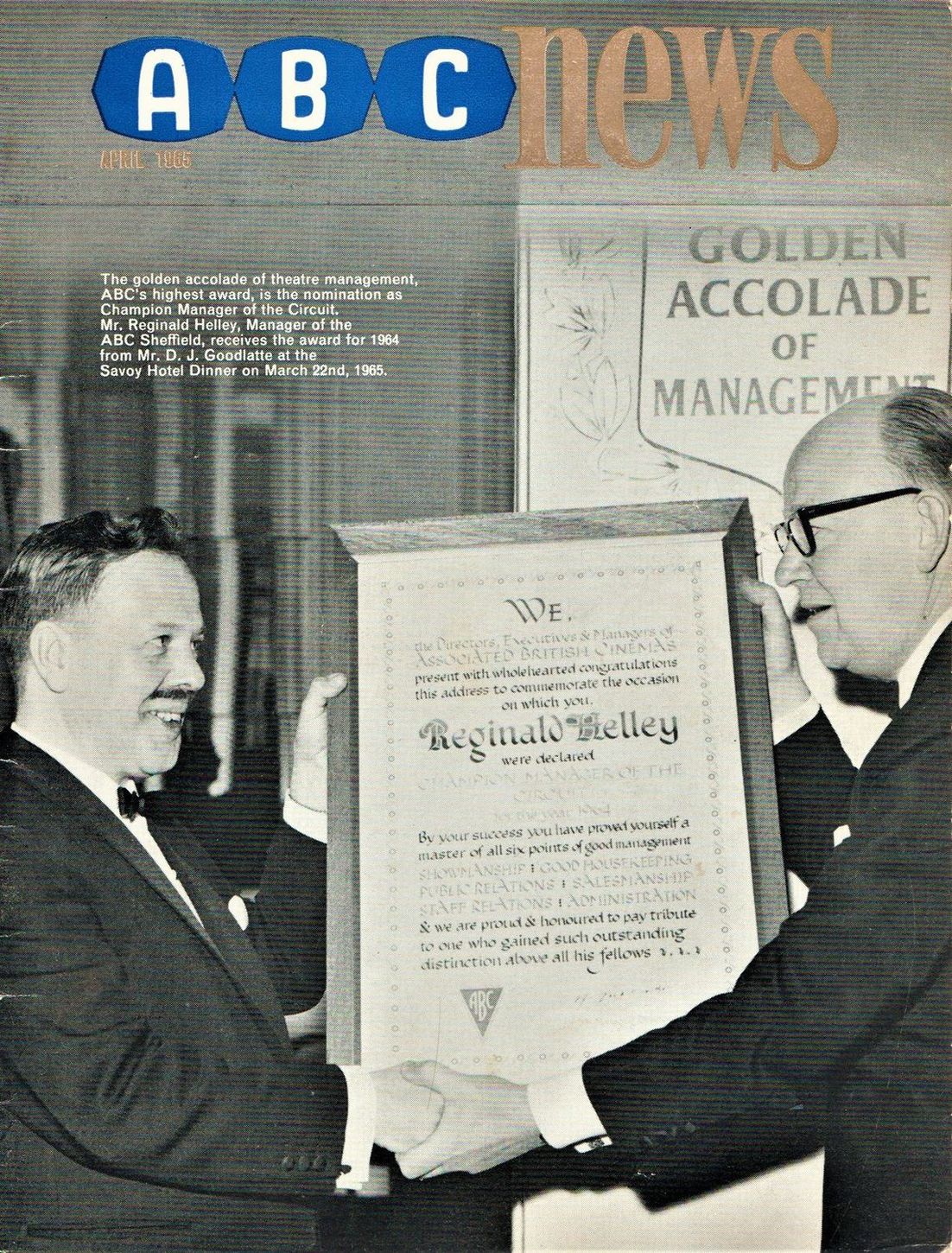 ABC NEWS magazine side cover  April 1965