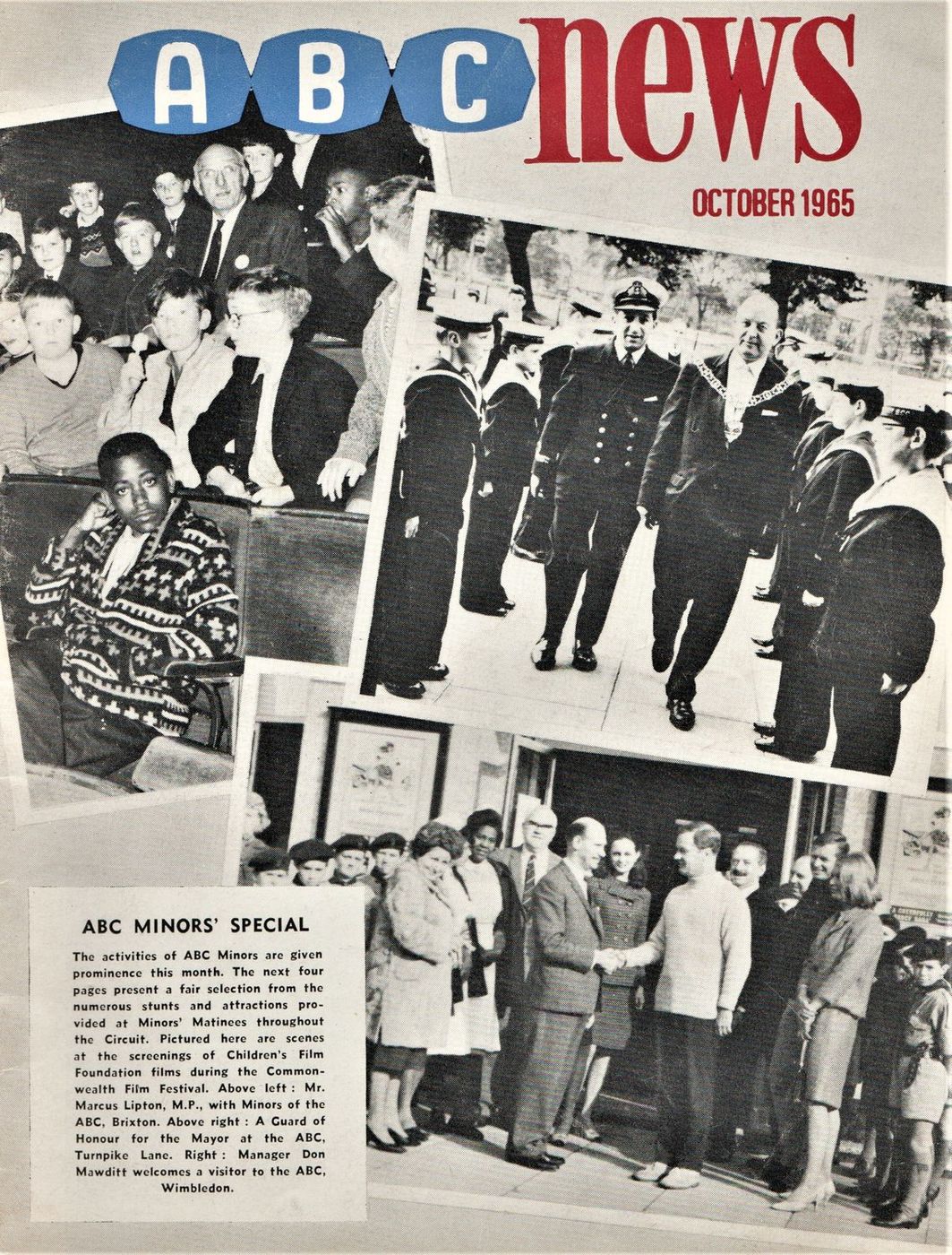 ABC NEWS magazine side cover  October 1965