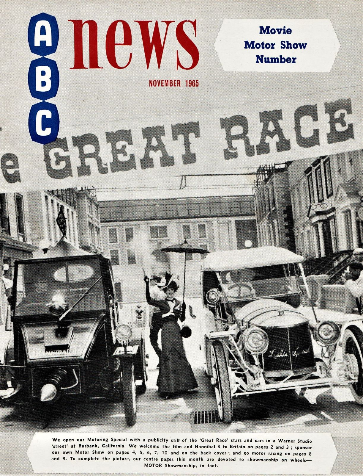 ABC NEWS magazine side cover  Vol 19 No  8  November 1965