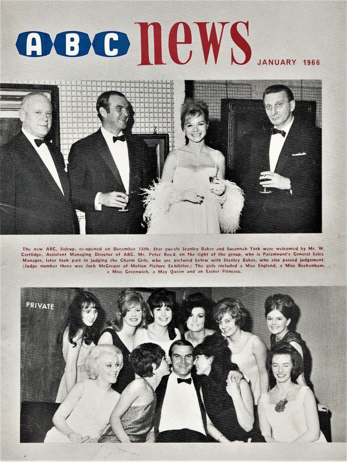 ABC NEWS magazine side cover  Vol 19 No  10  January 1966