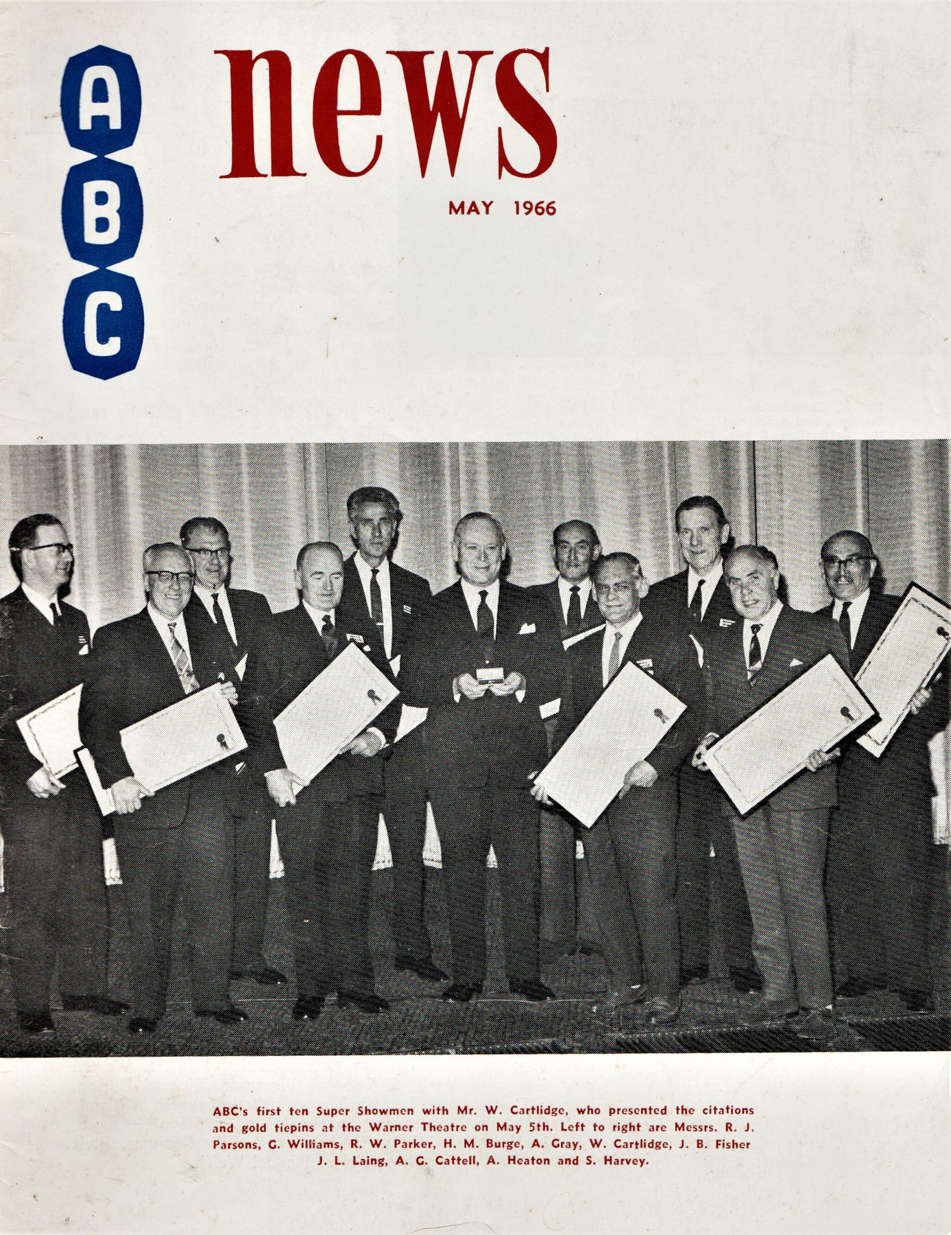 ABC NEWS magazine side cover  Vol 20 No  2  May 1966