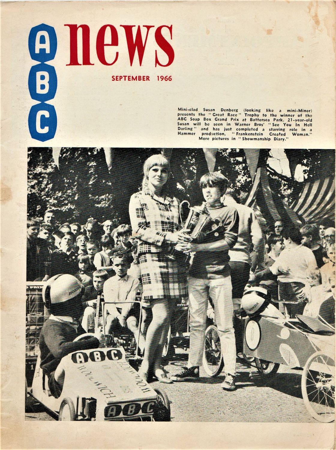 ABC NEWS magazine side cover  September 1966