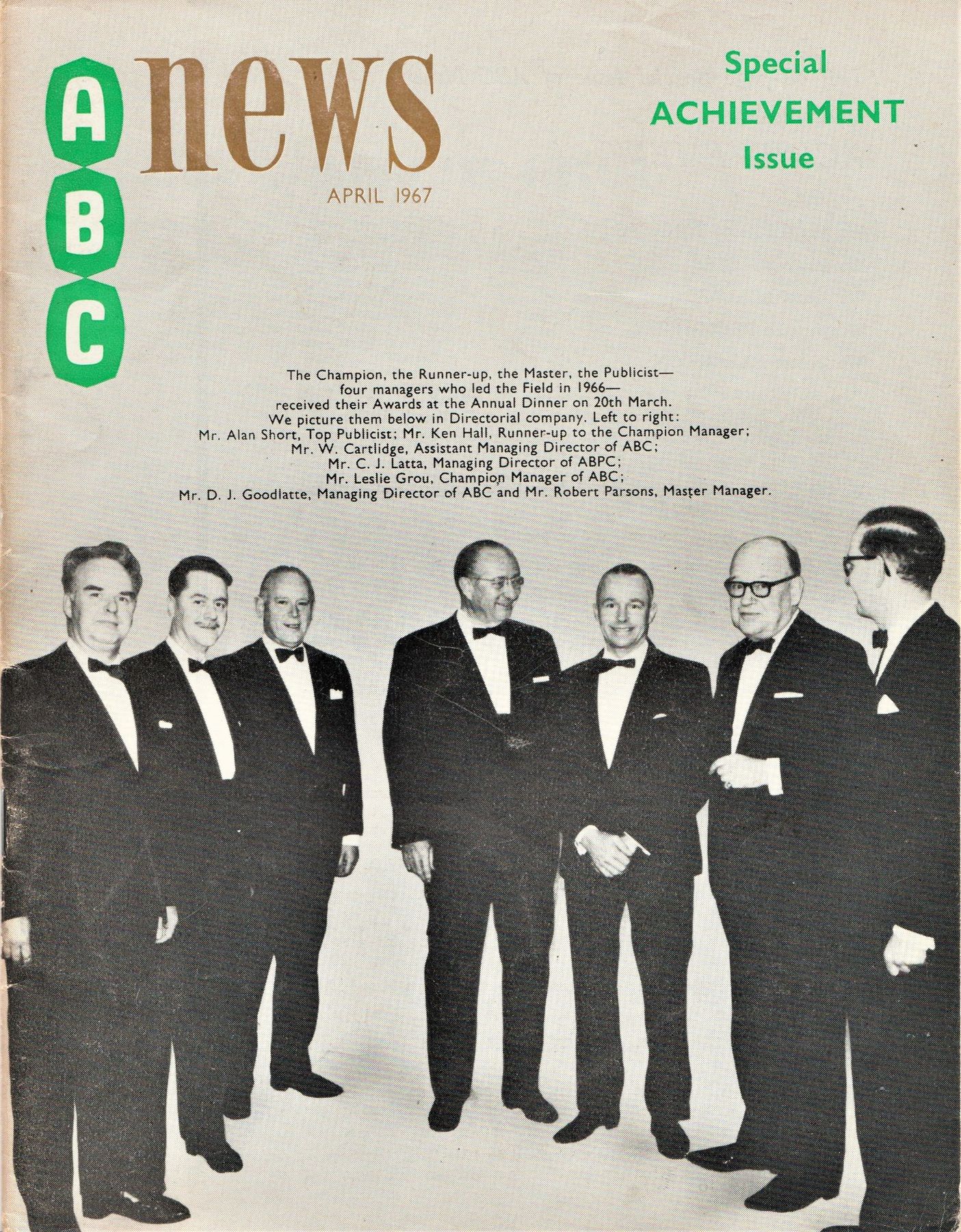 ABC NEWS magazine side cover  Vol 21 No  1  April 1967