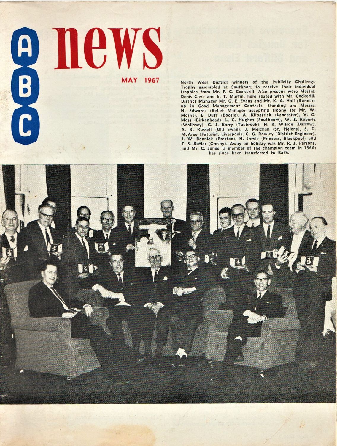 ABC NEWS magazine side cover  May 1967