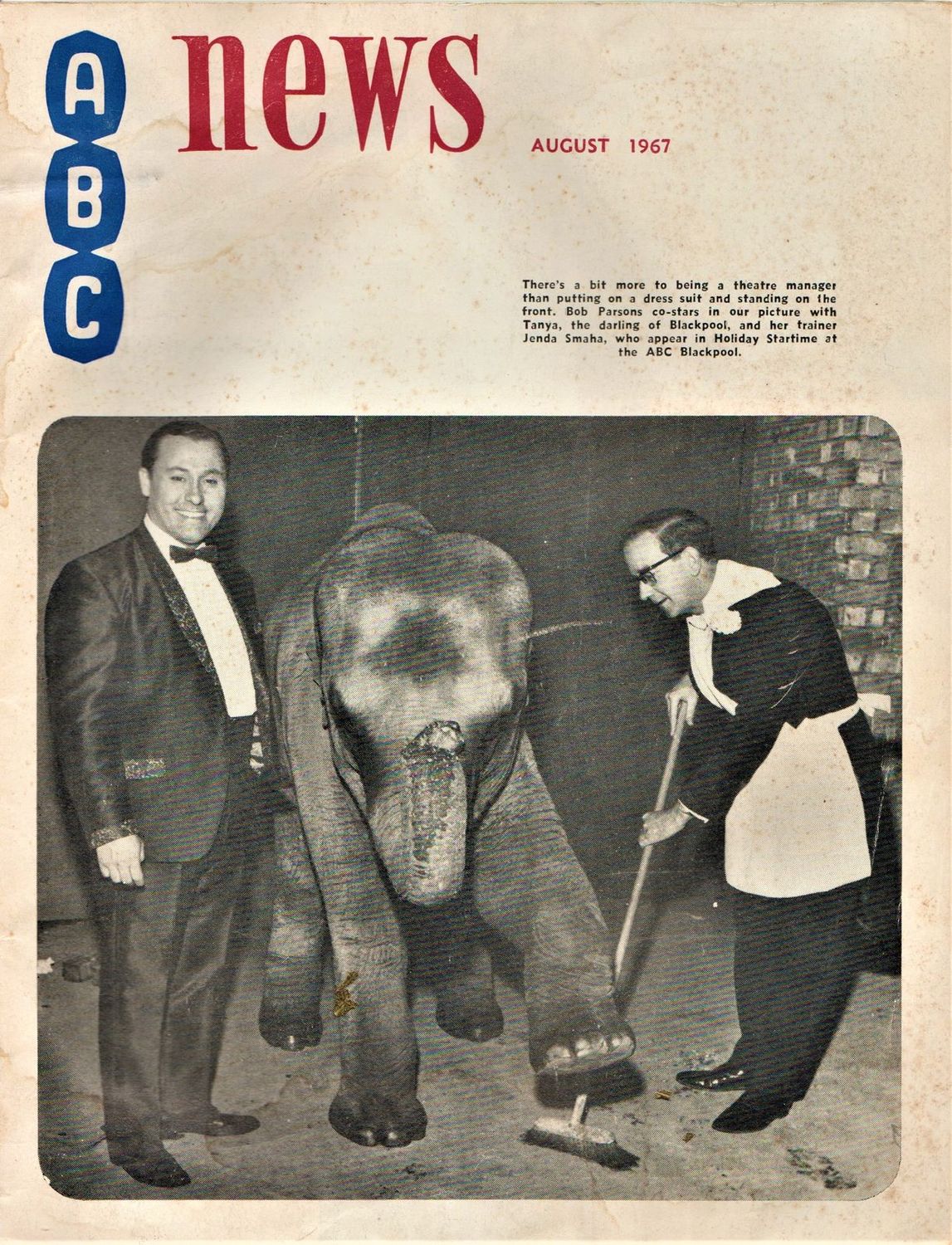 ABC NEWS magazine side cover  August 1967