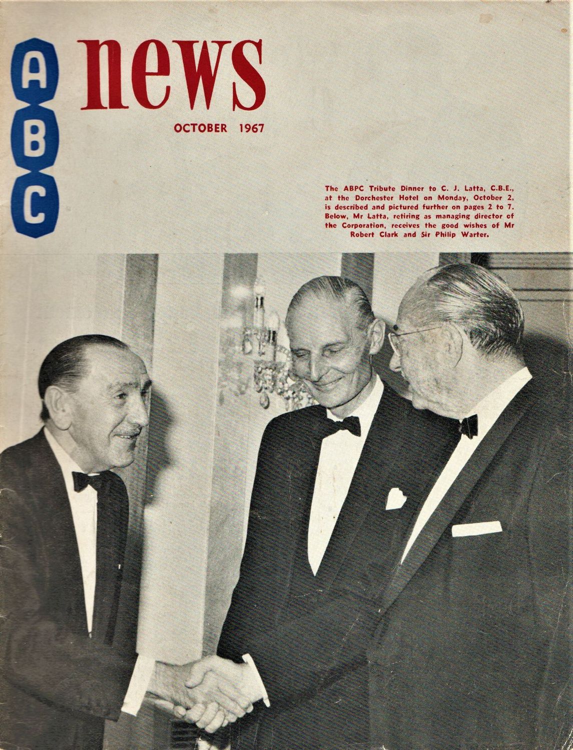 ABC NEWS magazine side cover  October 1967